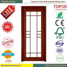 Porte PVC bois moderne solide de haute qualité